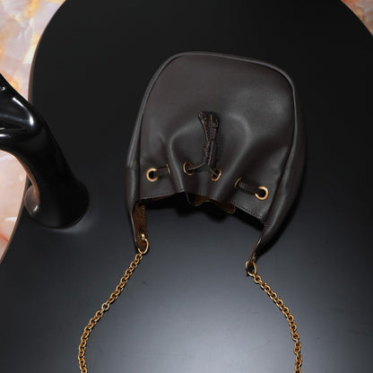 2025 Bolsa de Ombro Feminina de Alta Qualidade Famosa Marca Nova Bolsa de Mão de Couro Genuíno Carteira de Corrente Dourada de Designer de Luxo Feminina