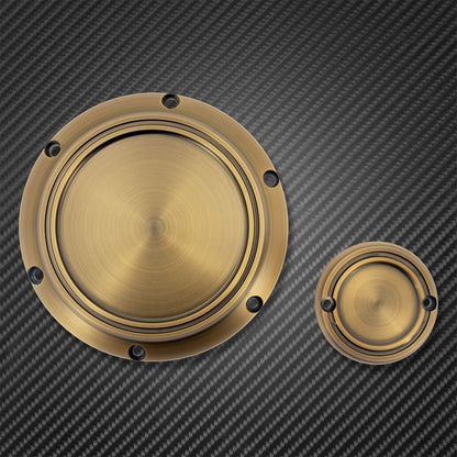 Conjunto de tampa de tempo Derby de 6 furos de motocicleta bronze para Harley Sportster XL 883 1200 72 48 Nightster Roadster Iron Custom
