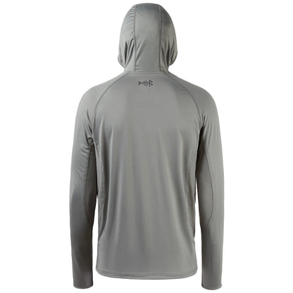 Camisa de Pesca Masculina Bassdash UPF 50+ de Manga Longa com Máscara e Capuz Protetor de Pescoço UV para Manter a Cabeça e o Rosto Aquecidos em Atividades ao Ar Livre, Caminhada e Corrida