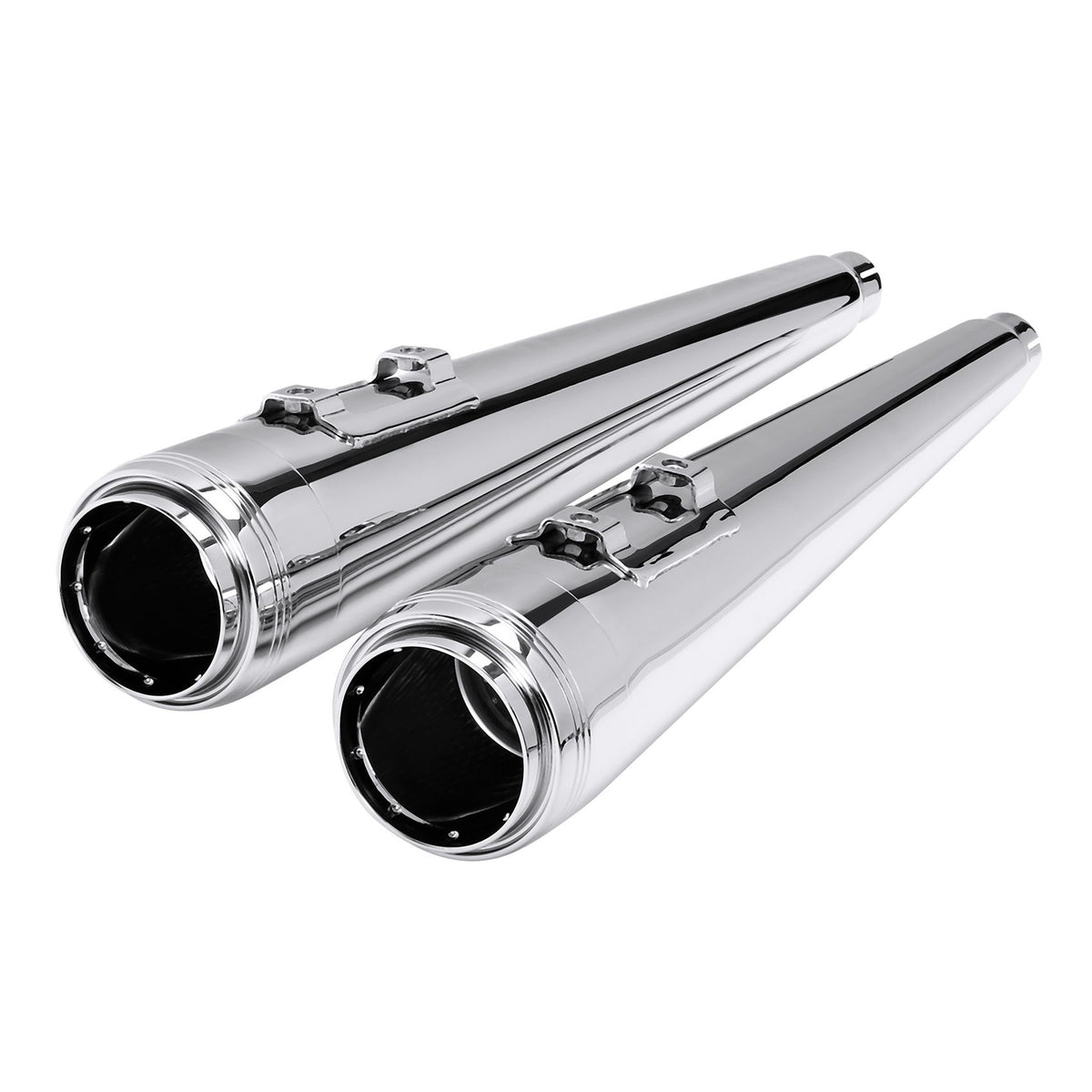 Motorcycle 4" Slip-on Mufflers Exhaust Pipes For Harley Touring Electra Street Glide 1995-2016