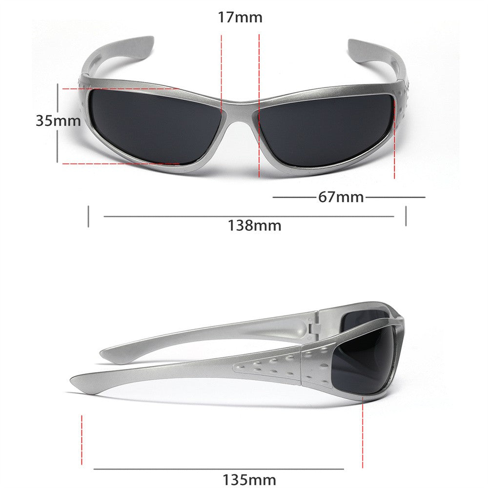 Y2K Sunglasses Men Women Color Hollowed Outdoor Driving UV400 Sunglasses Girls Net Red Hip Hop Gothic Women Sun Glasses 2025 Hot