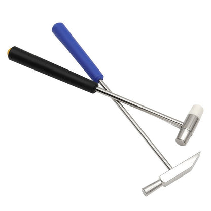 1un Mini Martelo Ferramenta de Reparo Martelo de Borracha de Metal Martelo Portátil de Cabeça Dupla para Joias DIY Reparo de Relógios Ferramentas Manuais