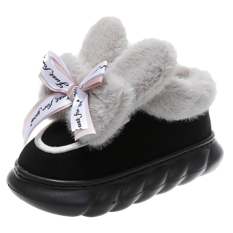 Luxury Winter Women Short Plush Warm Snow Boots Casual Shoes New Suede Fur Chelsea Ankle Boots Flats Platform Ladies Shoes Botas