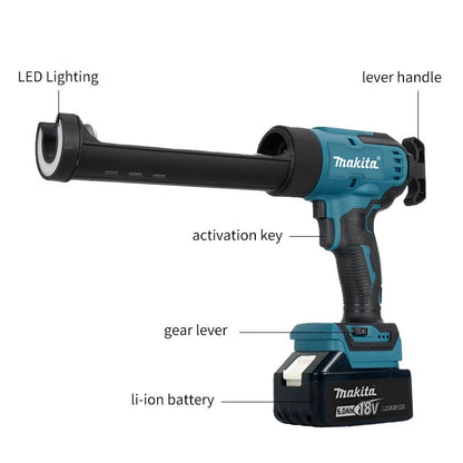 Pistola de Calafetagem Elétrica de Vidro Makita LED 6 Velocidades Sem Fio de Silicone Ferramenta de Reparo DIY Multifuncional Para Bateria Makita 18V