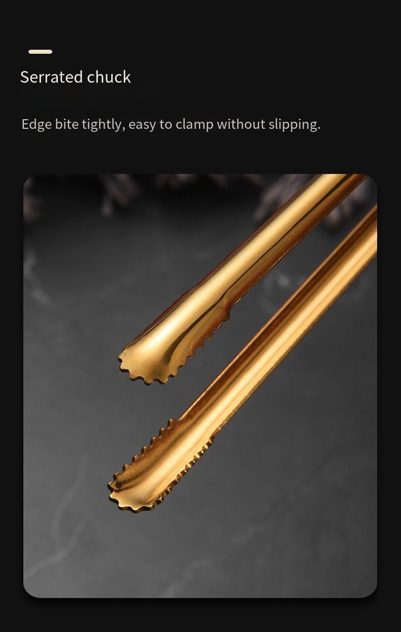 304 stainless steel barbecue tongs, extended barbecue tongs, steak tongs with teeth, food tongs