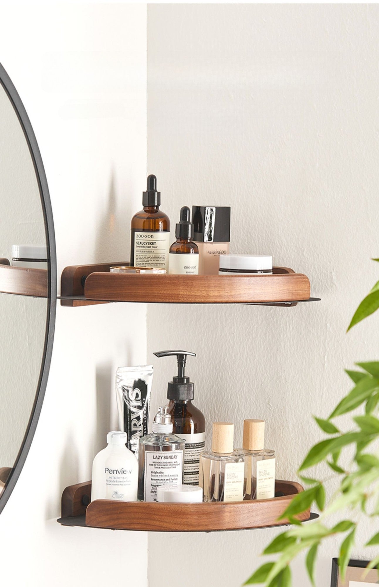 bathroom shelves wall mounted toilet and bathroom storage solid wood non perforated triangular frame wall corner rack