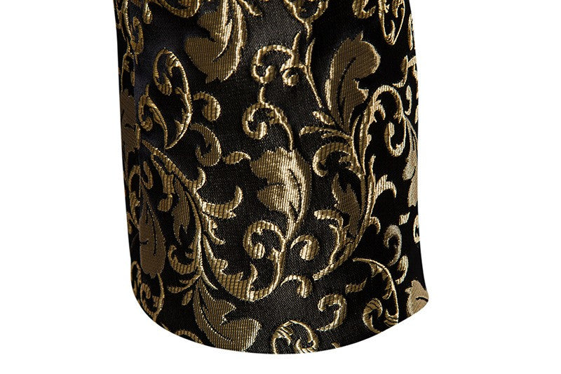 Men's Floral Party Dress Suit Stylish Dinner Jacket Wedding Blazer Prom Tuxedo