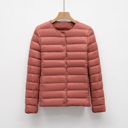 12 Colors Women Long Sleeves 90% White Duck Down Female Slim Warm Inner Ultra Lightweight Packable Ski Jacket Down Liner Jackets