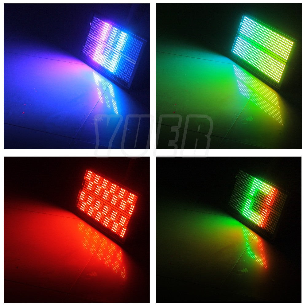 At Mic LED 200W RGBW Strobe Lighting 48+8 Zones Washing Strobe Effect For Dj Disco Home Party Club DMX Control Background Light