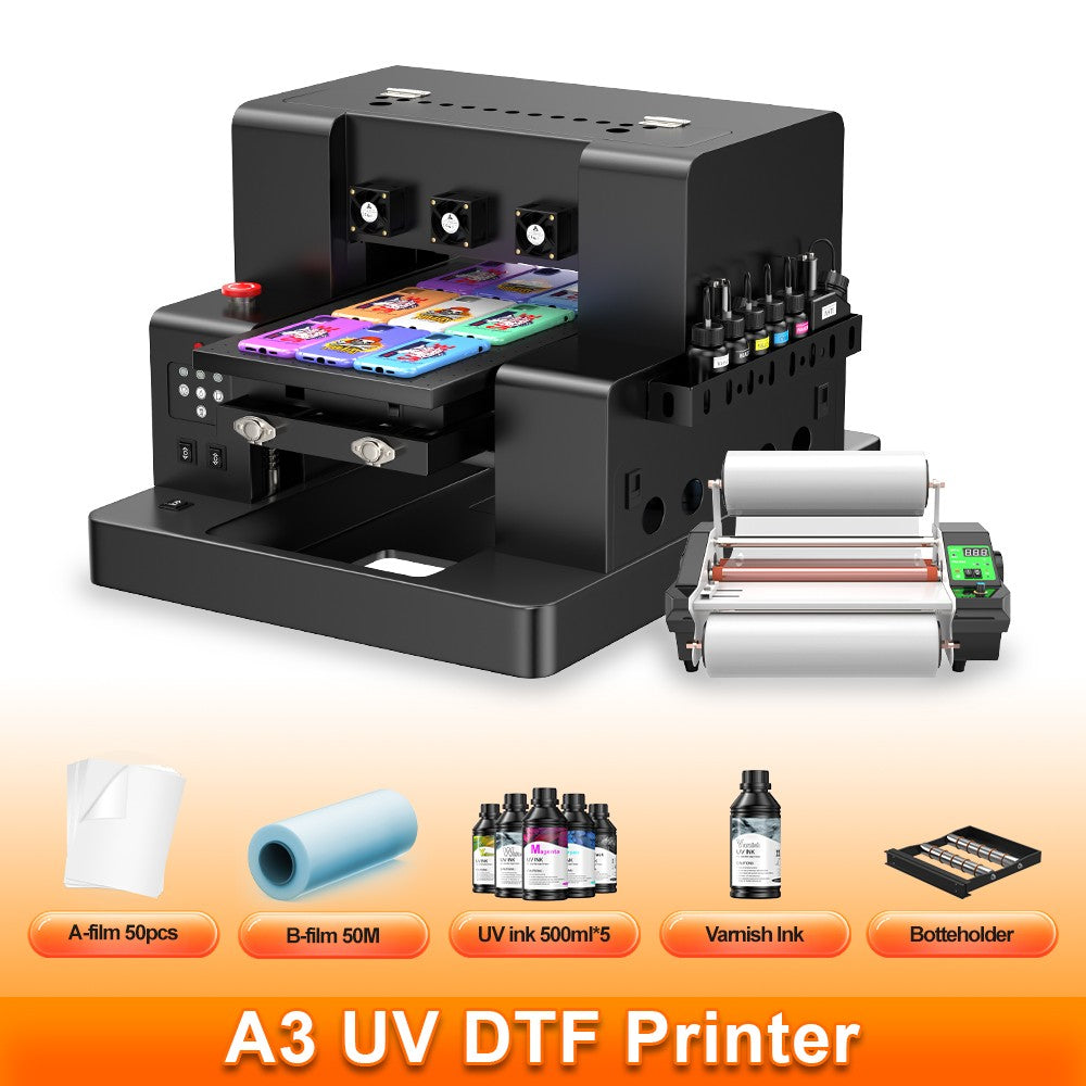 US/EU Stock A3 XP600 DTF Printer Machine A3 UV Sticker Printer DTF Printer Direct to Film Print DTF Printer A4 T-Shirt Printer