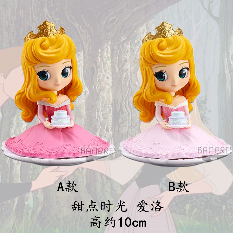Original Qposket Princesa Disney Gelo e Neve Amor Estranho Elsa Ariel Bela Aurora Branca de Neve Sereia Mulan Boneca de Brinquedo Fofa