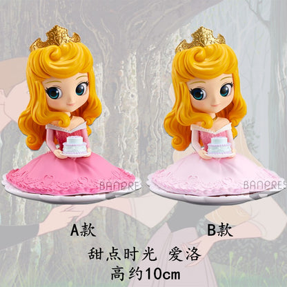 Original Qposket Princesa Disney Gelo e Neve Amor Estranho Elsa Ariel Bela Aurora Branca de Neve Sereia Mulan Boneca de Brinquedo Fofa