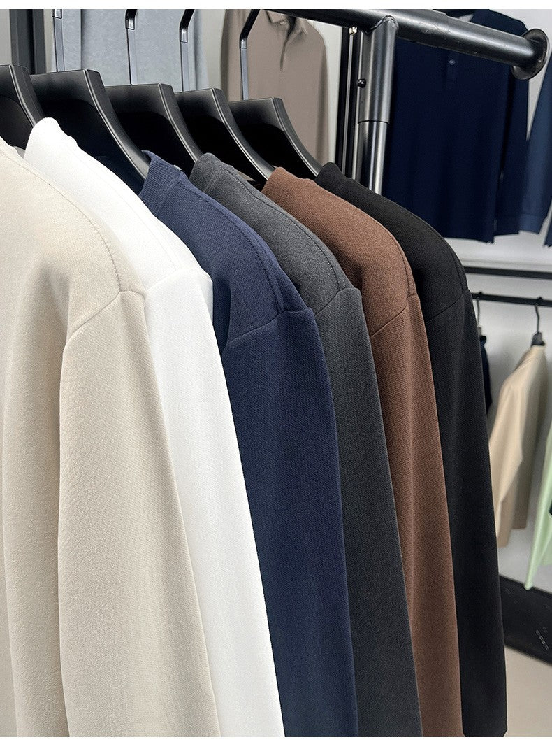 Luxury brand long sleeve T-shirt men's autumn Paul trendy exquisite pony embroidery pullover loose casual round neck sweatshirt