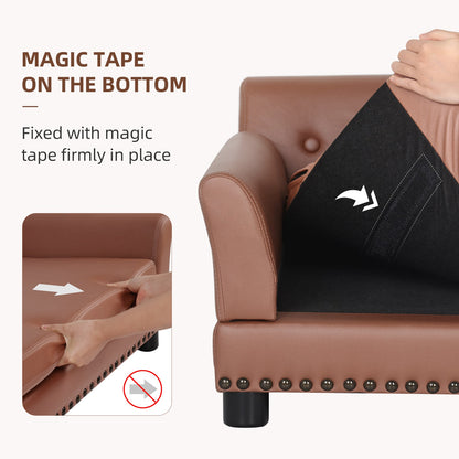 Sofá/Cama Luxuoso L-XL Elevado para Cães Grandes com Capa de Almofada Removível Móveis para Pets