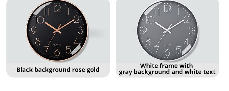 8 Inch Silent Quartz Wall Clock, round Three-dimensional Digital Modern Wall Clock, Not Ticking Wall Clock, Bedroom Living Room