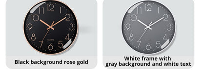 8 Inch Silent Quartz Wall Clock, round Three-dimensional Digital Modern Wall Clock, Not Ticking Wall Clock, Bedroom Living Room