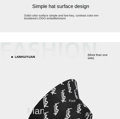 Big Head Letter Bucket Hat for Men Women XL Large Hip Hop Cap Fisherman Hat Summer Sun Hat Plus Size Panama