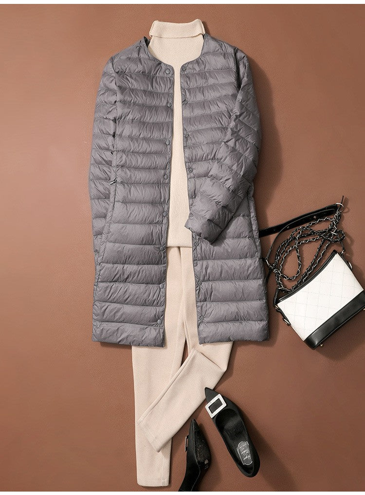 S/M Women Winter Coats 2024 New Autumn Winter O-Neck Female Thin Duck Down Jackets Portable Windproof Puffer Parkas 0-10?