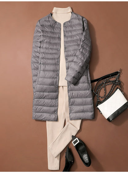 S/M Women Winter Coats 2024 New Autumn Winter O-Neck Female Thin Duck Down Jackets Portable Windproof Puffer Parkas 0-10?