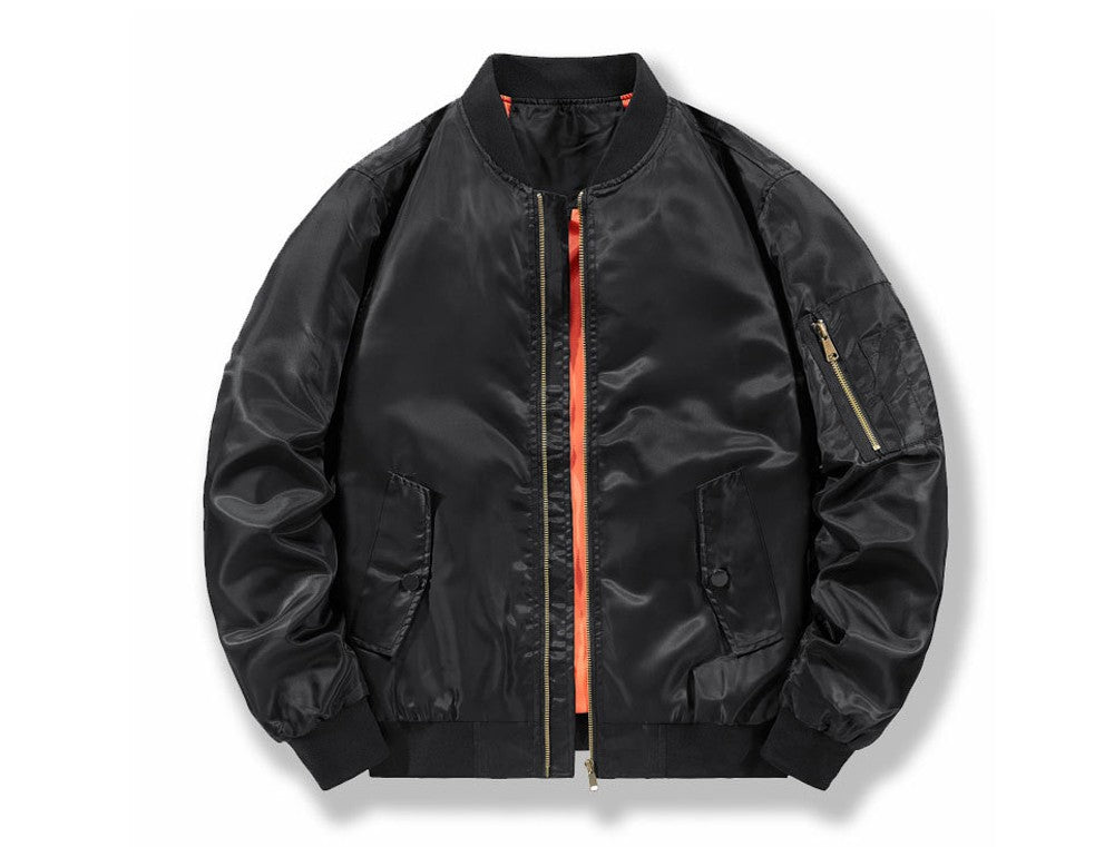 Spring Autumn Men's Bomber Jackets Fashion Men Retro MA-1 Pilot Zipper Coats Men Windbreaker Baseball Uniform Sports Jacket 6XL