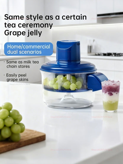 Electric Grape Peeling Machine, Automatic Small Fruit Garlic Peeler Home Kitchen Peeler for Cherry Tomato Grapes Peeling Tool