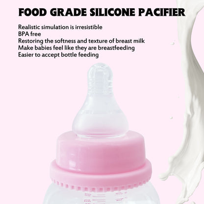 Special baby bottle for 0-6 months old, standard mouth, 60ML small capacity baby bottle, anti-fall and leak-proof