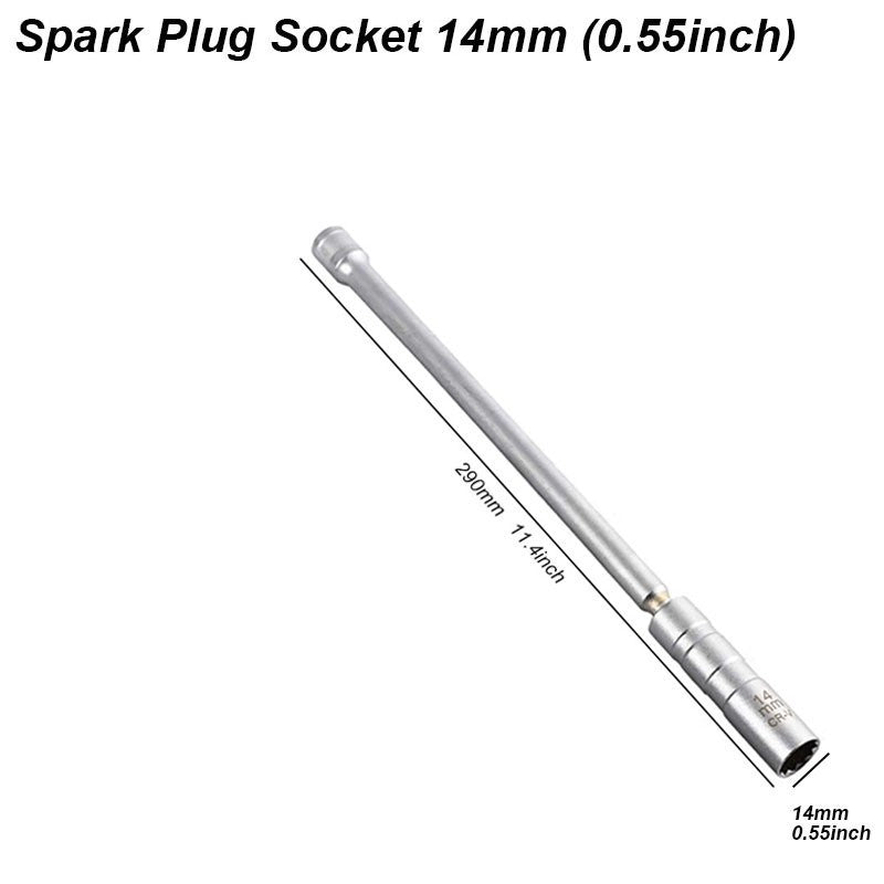 Chave Magnética Soquete Vela Ignição Ferramenta Cachimbo Articulada Extensor Longo Instalar Substituir Kit Reparo Torque Remover Folga 14mm 16mm Carro Automotivo