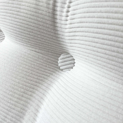 Casual Striped Wedge Floor Pillow Cushion with Side Storage Soft Fluffy Back Support Zippered Cover Hand Wash Gifts for Family