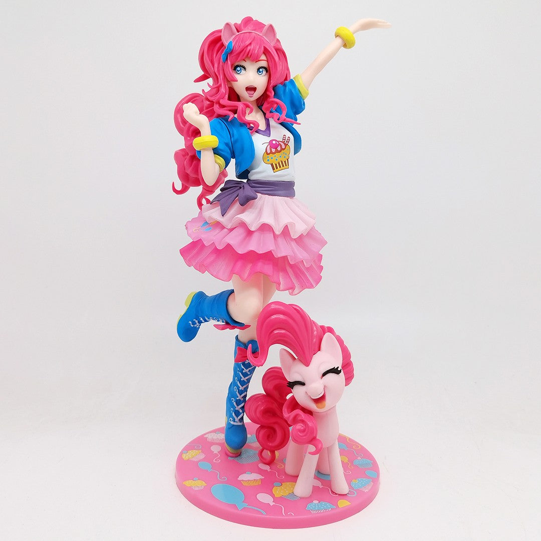 My little Pony Bishoujo Rarity Sunset Shimmer Applejack Twilight Sparkle Pinkie Pie Anime PVC Action Figure Toy Collection Doll