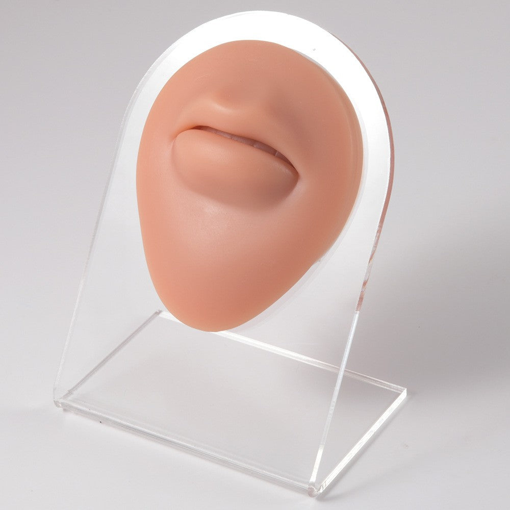 1PC Soft Silicone Simulation 1:1 Ear Nose Navel Nipple Model Practice Piercings Tools Jewelry Display Teaching Tool Accessories