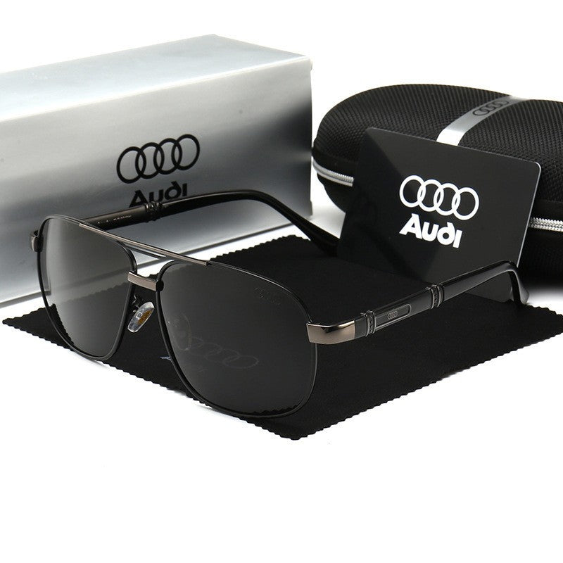 Óculos de Sol Audi Polarizados UV400 para Dirigir Masculino/Feminino Armação Quadrada Atacado Presente para Entusiastas de Automóveis