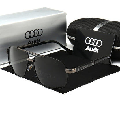 Óculos de Sol Audi Polarizados UV400 para Dirigir Masculino/Feminino Armação Quadrada Atacado Presente para Entusiastas de Automóveis