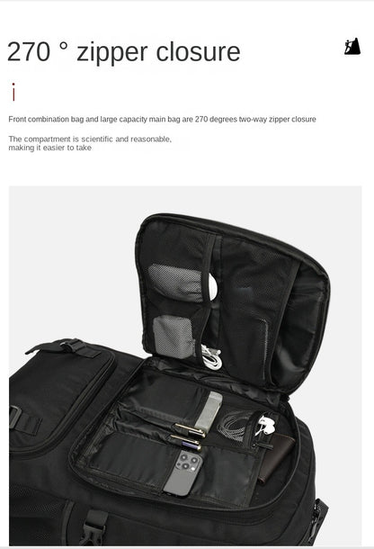 Mochila Masculina Unisex 50/60/80L Externa USB de Grande Capacidade para Viagem Mochila Esportiva para Trekking, Caminhada, Acampamento