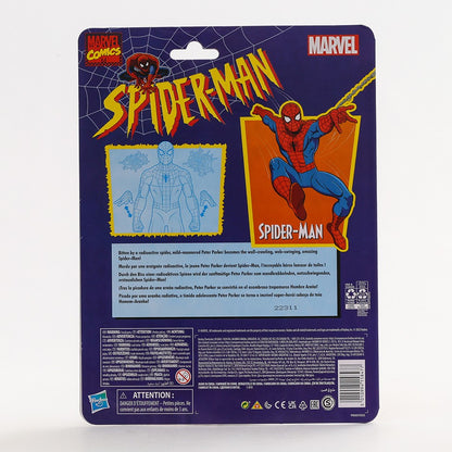 Boneco de Ação de PVC Colecionável Homem-Aranha Cel-Shading Comics Marvel Legends Retro Cardback Modelo de Brinquedo de Presente