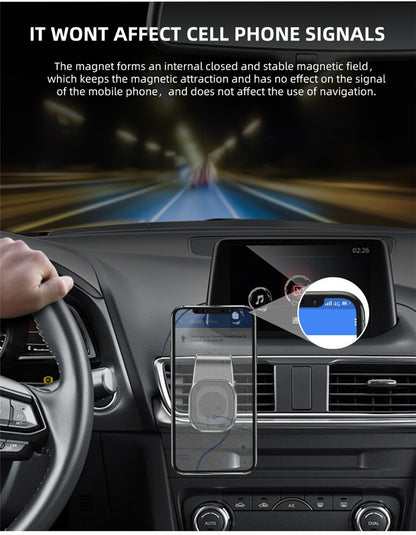 Magnetic Car Phone Holder Air Vent Mount Magnet GPS Smartphone Support Bracket For Abarth 695 595 500 500c 500s 124 Spider Panda