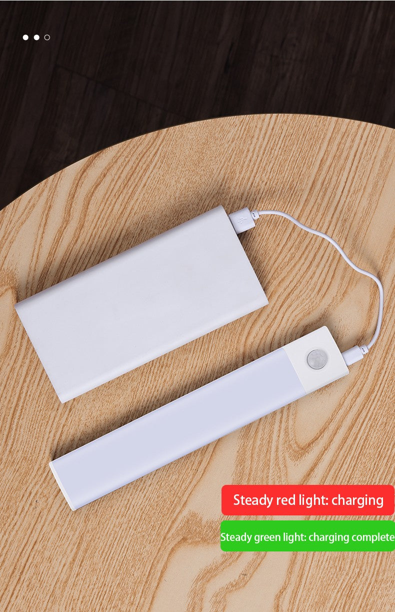 LED Cabinet Light Type C Rechargeable Motion Sensor Night Lights for Kitchen Wardrobe Cabinet Lighting 10cm/20cm/30cm/40cm/50cm
