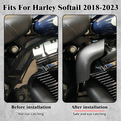 Defletor de ar para motocicleta Escudo térmico de quadro médio Guarnição de cobertura para Harley Softail Breakout FXBRS Street Fat Bob FXDB FXFBS FLSB 18-25