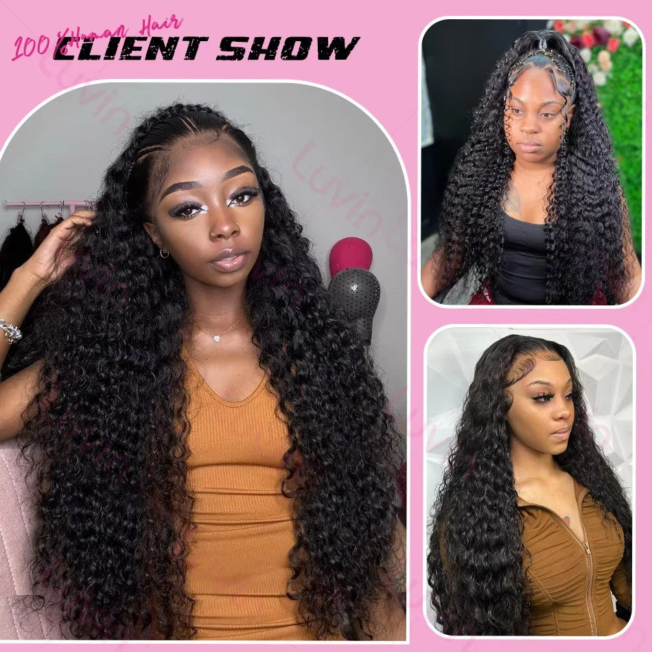 Pacotes de Cabelo Humano Ondulado Profundo de 32 36 40 Polegadas Cabelo Brasileiro Remy Virgem para Mega Hair Cacheado 1/2/3/4 Pacotes de Mega Hair com Preços Promocionais