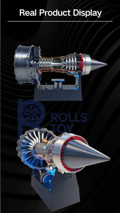 Trent 900 Ultra Precise Turbofan Model 200 Plus DIY Parts With Brushless Motor Engineering Student Training Kit