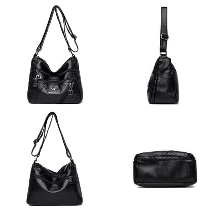 High Quality Soft Leather Luxury Purses and Handbags Women's Bag Designer Multi-pocket Crossbody Shoulder Bag for Women 2024 Sac