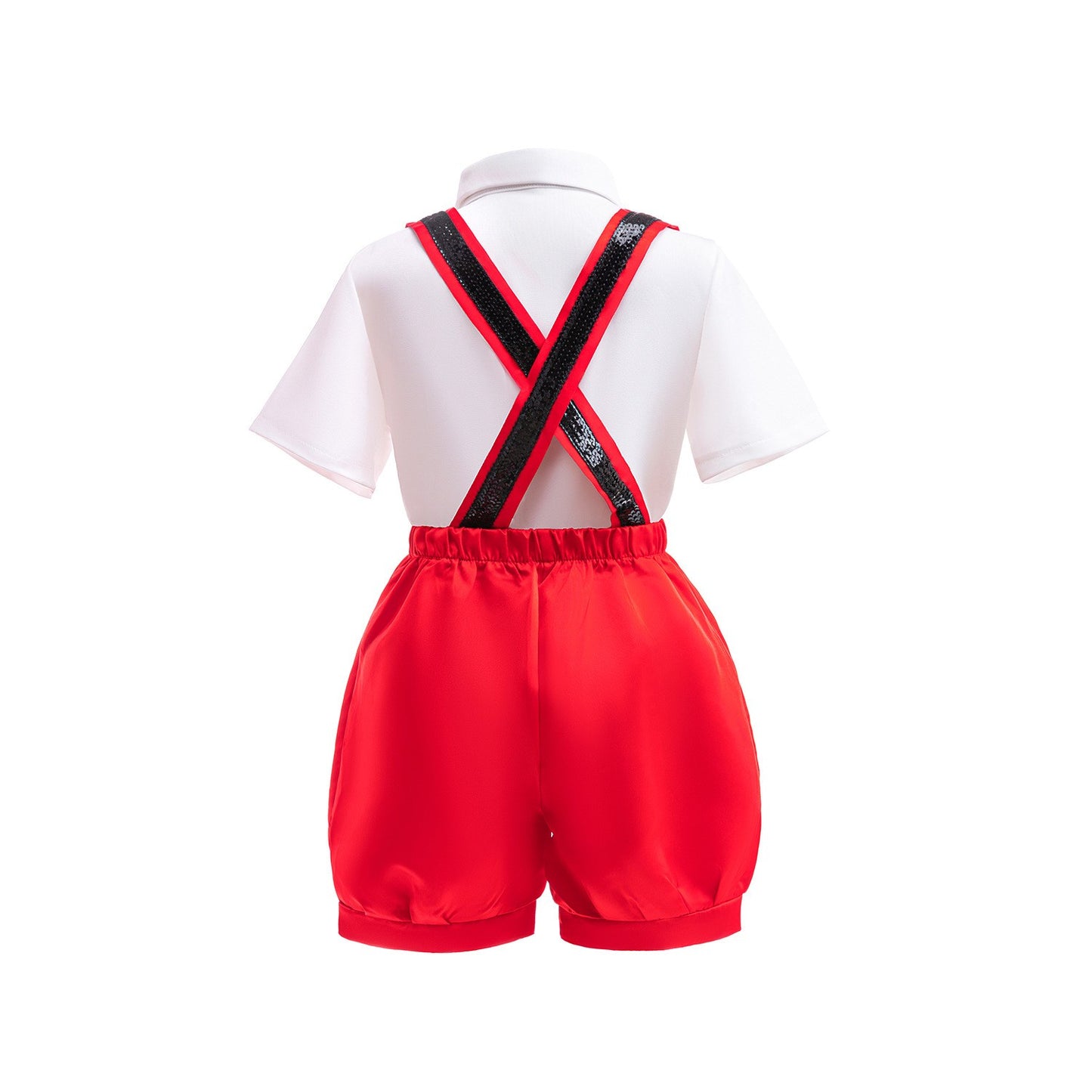 Cartoon Mouse Cosplay Costume Bow Tie Top+Short Sleeve Coat+Suspender Shorts for Halloween Carnival Birthday Outfits