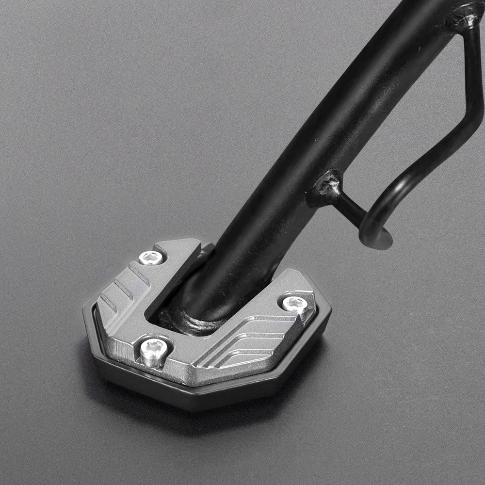 Suporte Lateral Extensor Universal para Motocicleta Scooter Bike, Placa de Apoio para Extensão do Pé, Base Alargada Antiderrapante