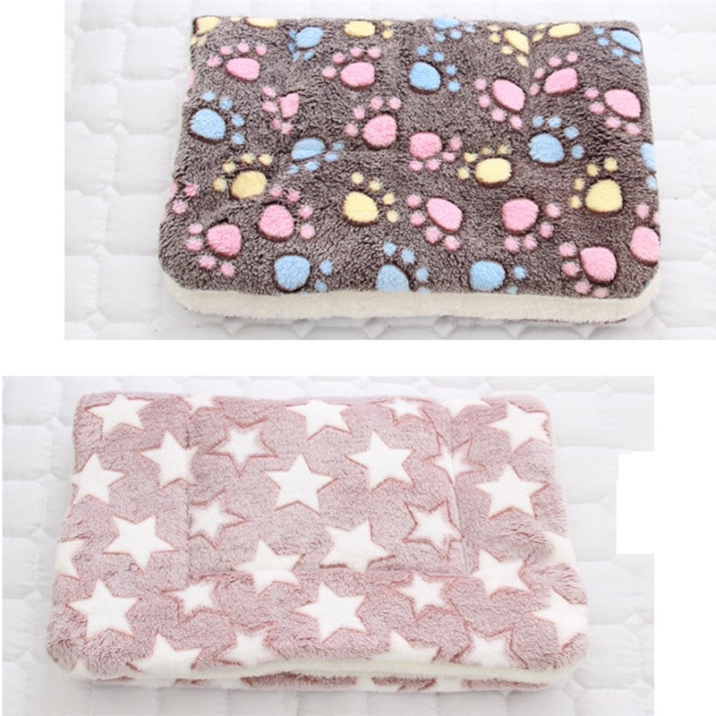 Tapete para animais de estimação de flanela macia cama de cachorro inverno engrossar cobertor quente para cães e gatos filhote de cachorro dormir capa toalha almofada para cães pequenos médios grandes