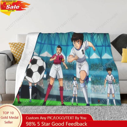 Captain Tsubasa 000428 Home Knee Blanket beach blanket Winter Blankets Thin Wadding Blanket Throw Custom blankets