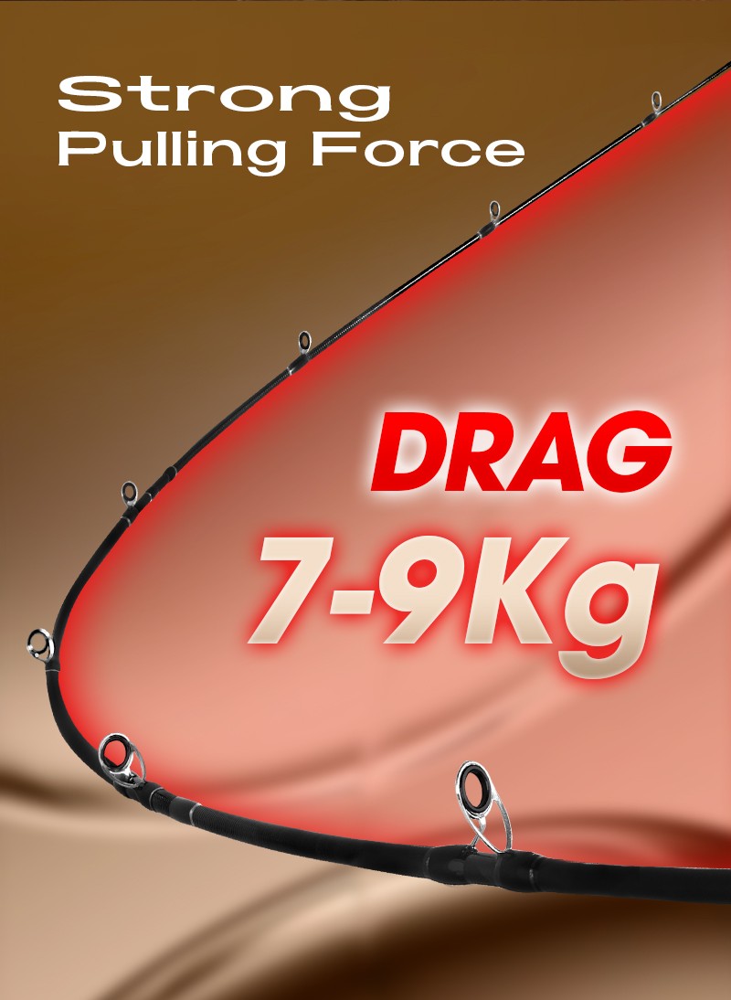 Vara de Pesca para Spining e Casting Seasir Salminus XF M/MH, Passadores FUJI O, 1,83M, Arrasto 7-9KG, 4 Partes, Alta Potência, Vara de Viagem Versátil