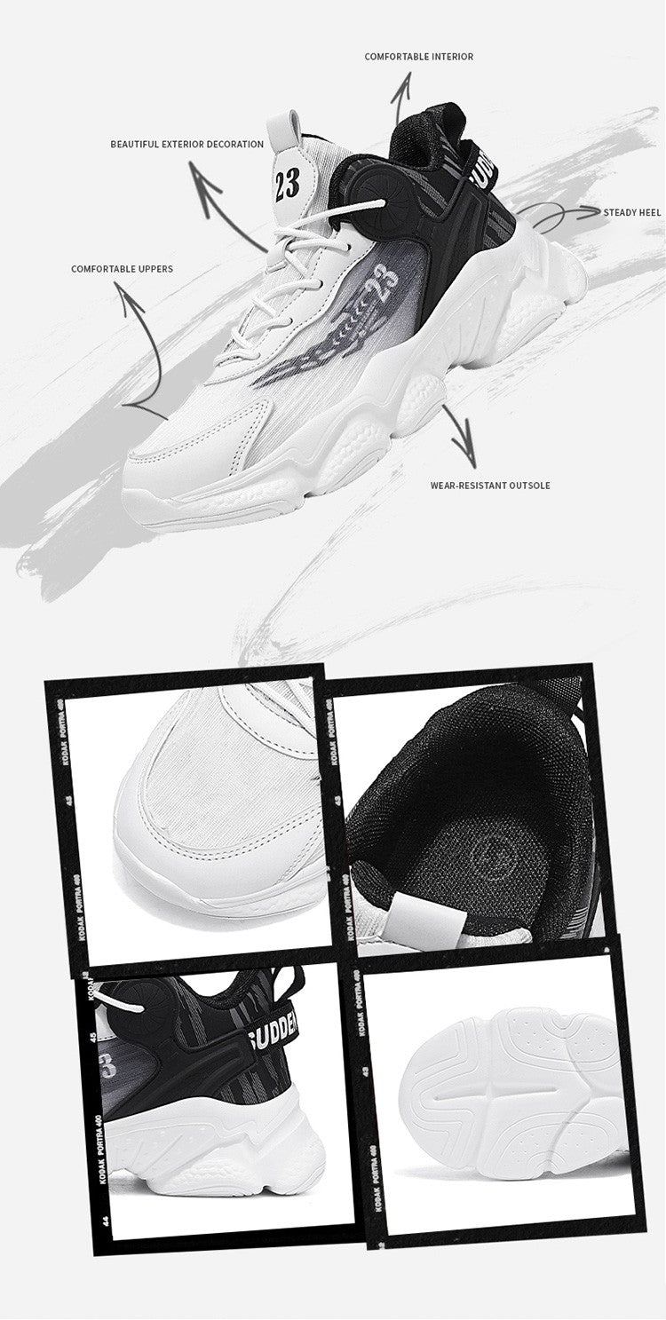 Man Increase the size Casual and fashionable shoes Anti-slip Wear-resistant Trend Sports shoes Lightweight Comfort Running shoes