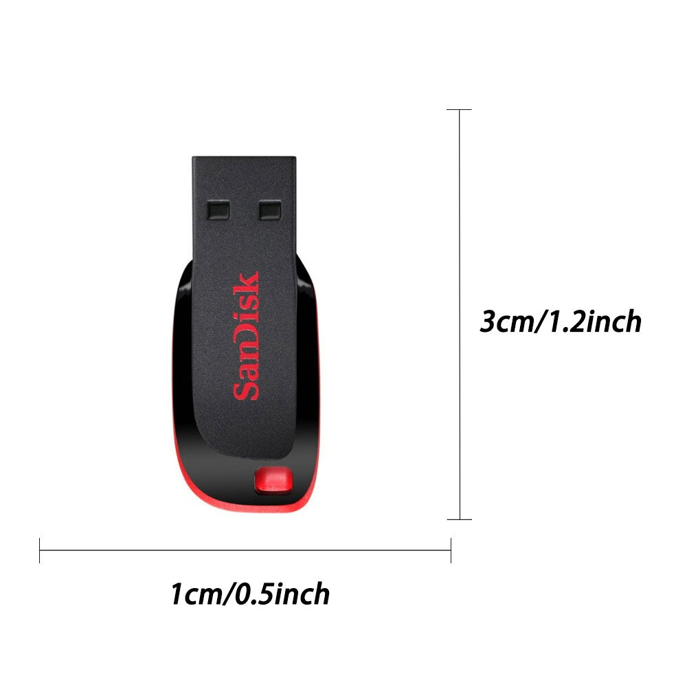 Sandisk Pendrive 128gb 64gb 32gb 16gb Mini Pen Drive USB 32 64 128 16 GB Pen Drive 2.0 USB Stick Disk on Key Memória Para Celular