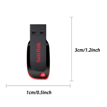 Sandisk Pendrive 128gb 64gb 32gb 16gb Mini Pen Drive USB 32 64 128 16 GB Pen Drive 2.0 USB Stick Disk on Key Memória Para Celular