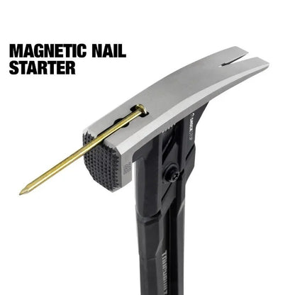 TOUGHBUILT TB-H1-1SBR-S20X TB-H1-1SBR-S24X Martelo de Garra de Aço ShockStop 20/24 OZ Face Fresada Ferramentas Manuais Martelo Toughbuilt