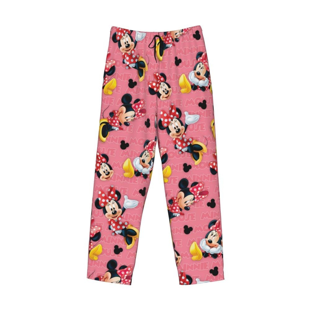 Custom Print Mickey Mouse Donald Duck Pajama Pants Men Sleep Sleepwear Bottoms with Pockets